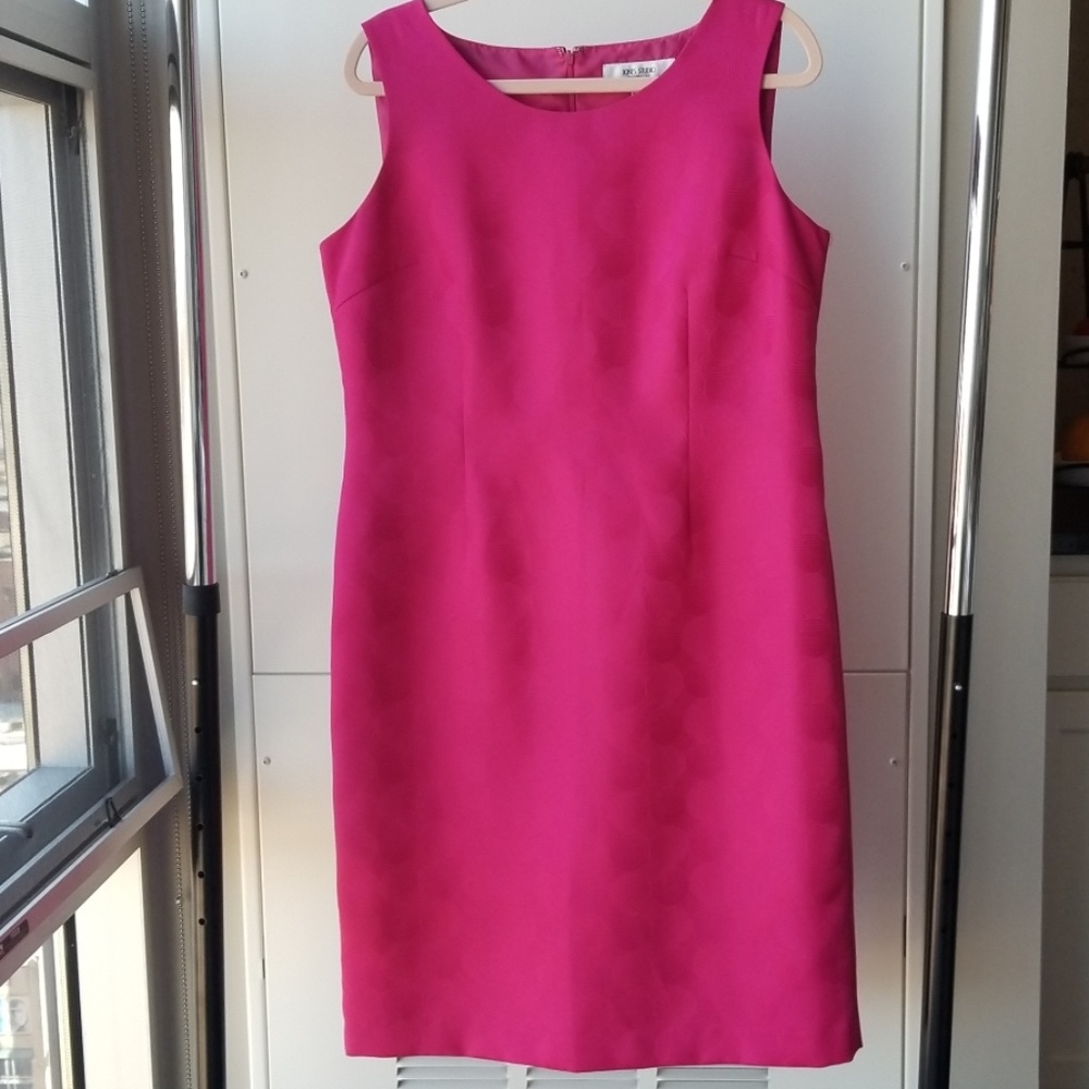 Jones Studio Pink Fitted Sleeveless Dress Sz 14